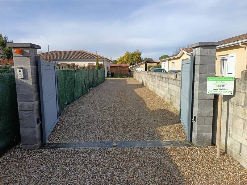 Création d'une allée en concassés Garonne à Ambarès et Lagrave près de Bordeaux